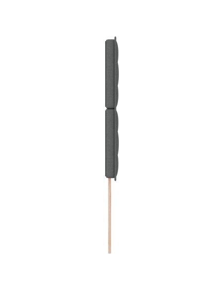 Testiera  Grigio scuro Tessuto 90 cm Rettangolare Moderna
