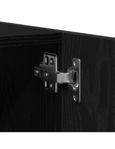 Set Mobili da Bagno  Set di 3 Rovere Nero