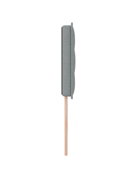 Testata  con LED Grigio chiaro Tessuto 80 cm Struttura letto