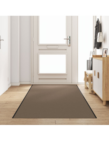 Tappetino Beige e Nero 120 x 350 cm Polipropilene e vinile