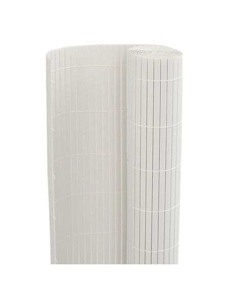 Recinzione da Giardino Bifacciale Bianca 1,8x3 m in PVC