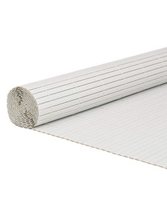 Recinzione da Giardino Bifacciale Bianca 1,8x3 m in PVC 2