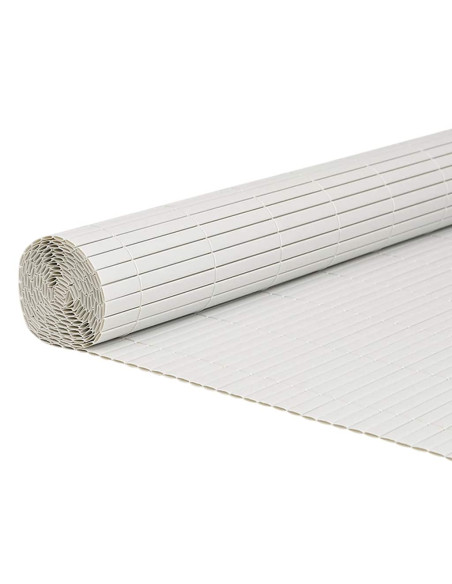 Recinzione da Giardino Bifacciale Bianca 1,8x3 m in PVC