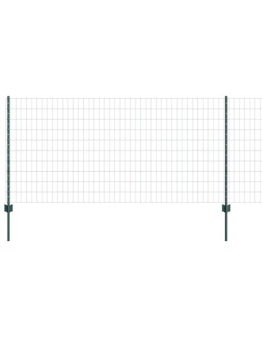 Recinzione con Posto Verde 1 x 25 m Acciaio e PVC
