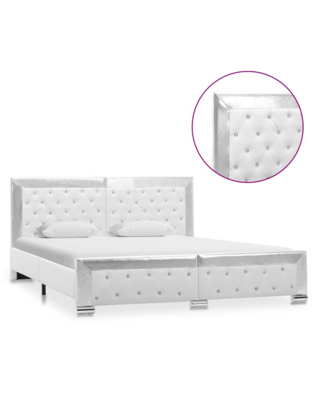 Giroletto Bianco in Similpelle 160x200 cm