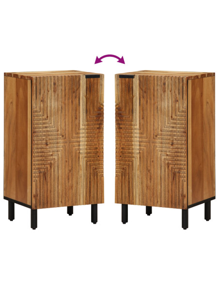 Mobile 40x33x75 cm in Legno Massello di Acacia