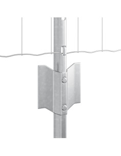 Recinzione con Posto Argento 0,6 x 25 m Acciaio 2