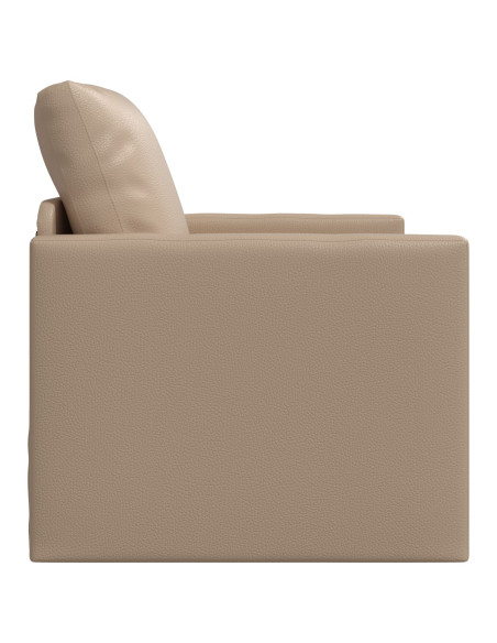 Divano letto vitaXL 2-in-1 Cappuccino 74x77x81 cm in pelle sintetica