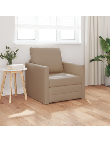 Divano letto 60cm Cappuccino Pelle Artificiale