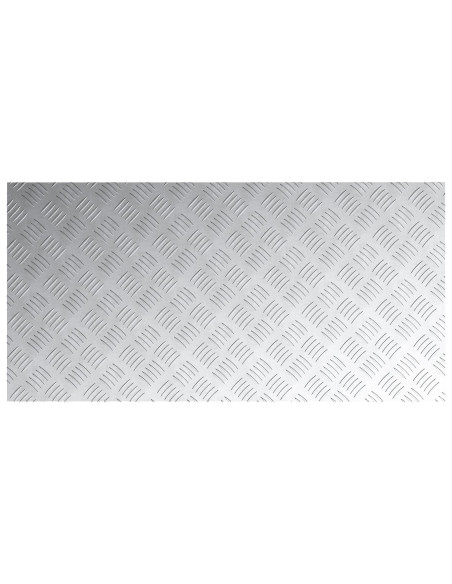 Gradini per Scale 4 pcs Argento 100 x 50 cm Alluminio