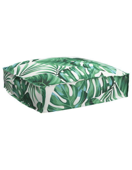 Cuscino da Esterno  Verde Poliestere 50 x 50 x 12 cm Motivo