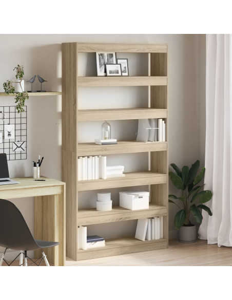 Libreria Quercia Sonoma Legno Ingegnerizzato 100 x 30 x 198 cm
