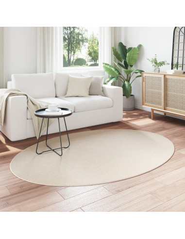 Tappeti per area Ovale HUARTE Beige 140 x 200 cm