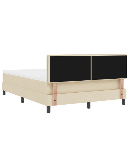 Struttura Letto  con Materasso Beige Tessuto 140 x 200 cm