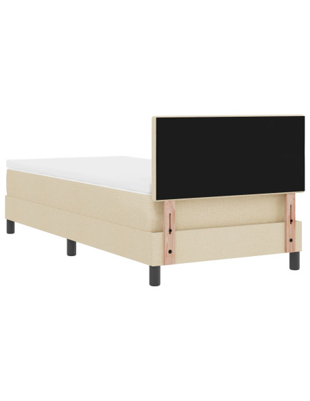 Struttura Letto  con Materasso Beige Tessuto 90 x 200 cm