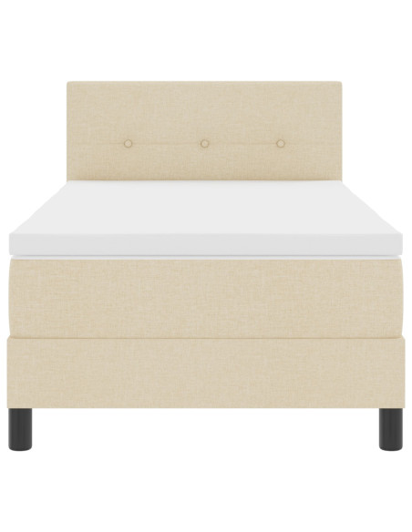 Struttura Letto  con Materasso Beige Tessuto 90 x 200 cm