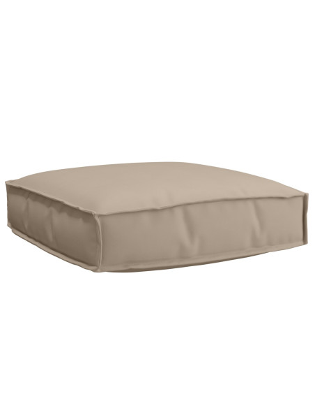 Cuscino per Pallet  per Seduta Tortora 60x60x12 cm Tessuto Oxford