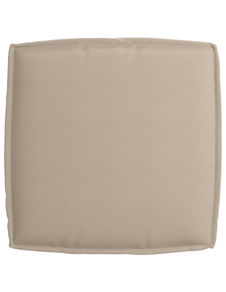 Cuscino per Pallet  per Seduta Tortora 60x60x12 cm Tessuto Oxford