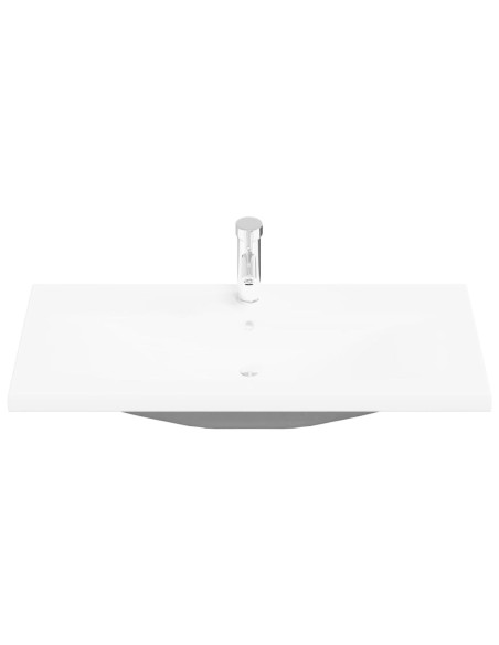 Set di mobili per il bagno 3 pcs Rovere Nero Legno multistrato