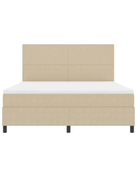 Letto a Contenitore con Materasso Verde Chiaro Grigio Super King Tessuto in Corduroy
