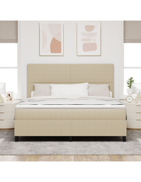 Letto a Contenitore con Materasso Verde Chiaro Grigio Super King Tessuto in Corduroy