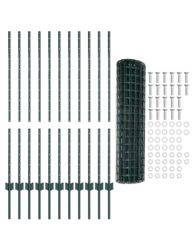Recinzione con Posto Verde 1,2 x 25 m Acciaio