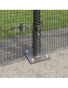 Palo della recinzione Grigio 50 x 1,5 m (maglia 12 x 12 mm)