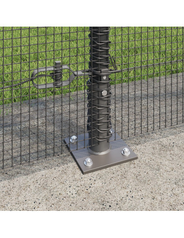 Palo della recinzione Grigio 50 x 1,5 m (maglia 12 x 12 mm)