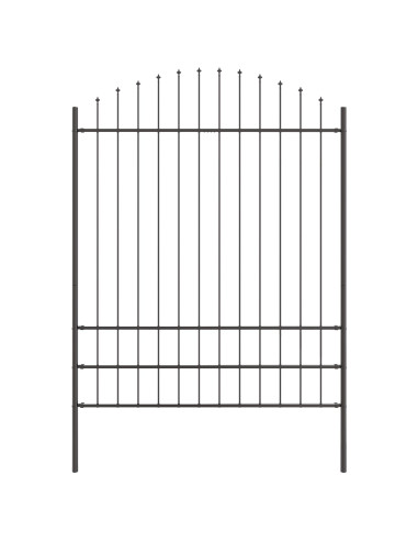 Recinzione per Giardino 3 pcs Grigio 170 x 225 cm