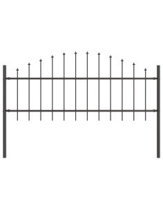 Recinzione per Giardino 5 pcs Grigio 170 x 140 cm 2