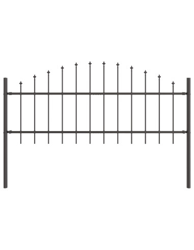 Recinzione per Giardino 5 pcs Grigio 170 x 140 cm