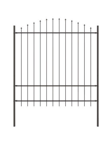 Recinzione per Giardino 5 pcs Grigio 170 x 215 cm