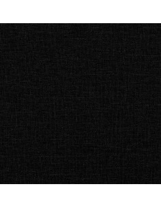 Divano Letto Estraibile con Cassetti Nero 90x190 cm in Tessuto