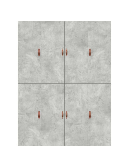 Struttura Letto con Contenitore Grigio Cemento 140x190 cm