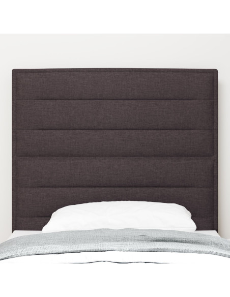 Testiera LED con testiera Marrone Scuro 100 cm Poliestere