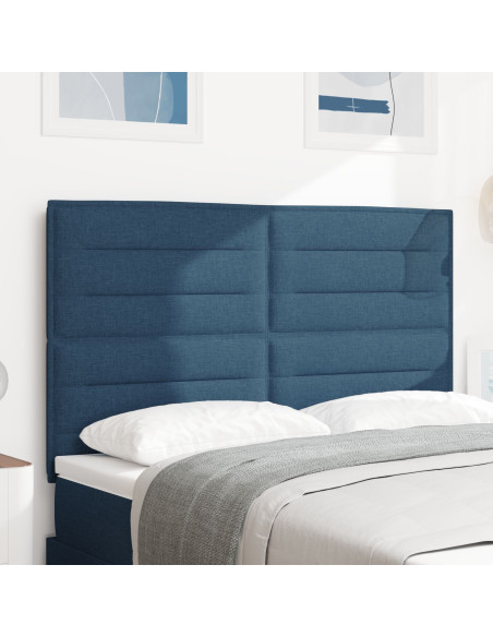 Testata a LED  Design Linee Blu 72 cm Tessuto