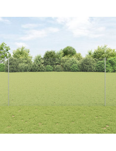 Recinzione con Posto Argento 1,6 x 100 m Acciaio 2