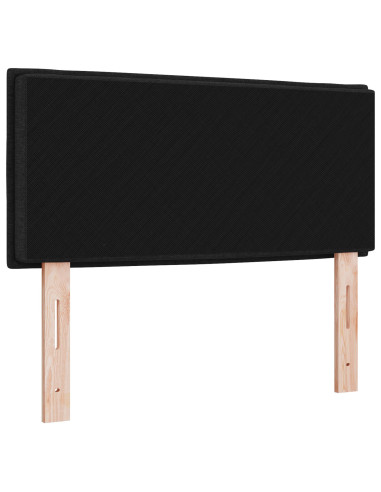 Testiera LED con luci a strisce a LED Nero 90 cm Poliestere