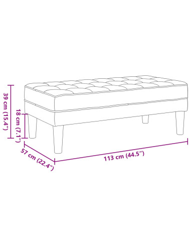 Set di divani con cuscino 2 pcs Grigio chiaro Poliestere