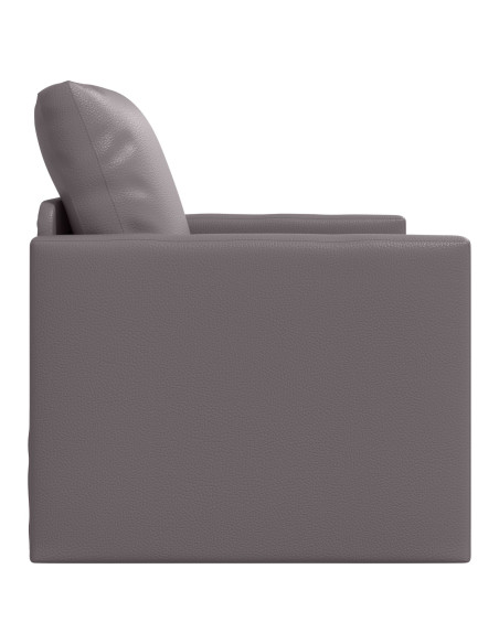 Divano Letto da Pavimento  2-in-1 Grigio 74x77x81 cm Pelle Sintetica