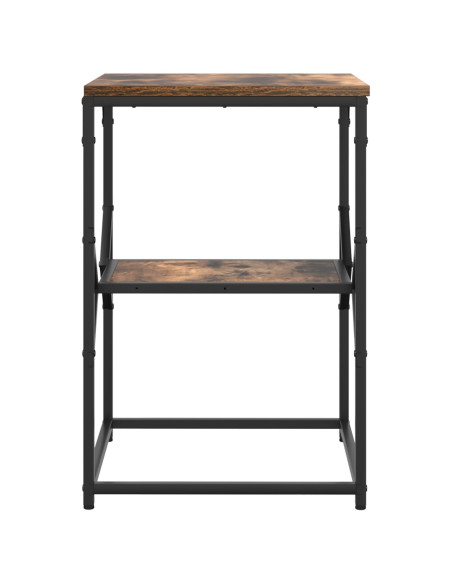 Tavolino  in rovere affumicato 41x40x60 cm in legno ingegnerizzato