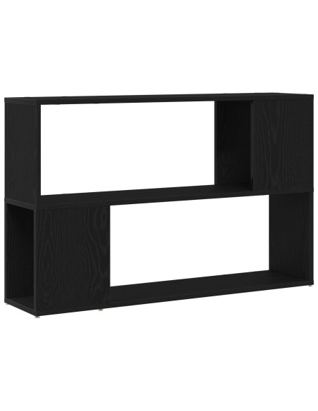 Libreria  Nero Rovere 100x24x63 cm in Legno Ingegnerizzato