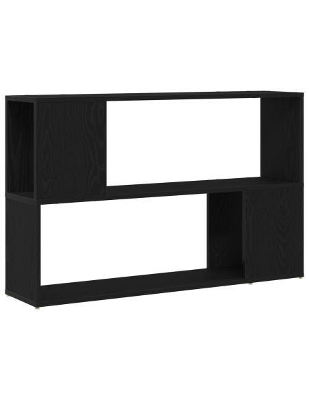 Libreria  Nero Rovere 100x24x63 cm in Legno Ingegnerizzato