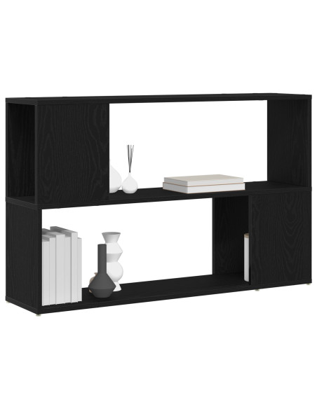 Libreria  Nero Rovere 100x24x63 cm in Legno Ingegnerizzato