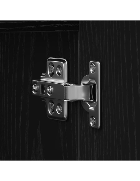 Mobile TV Rovere nero 200 x 25 x 44 cm Legno multistrato