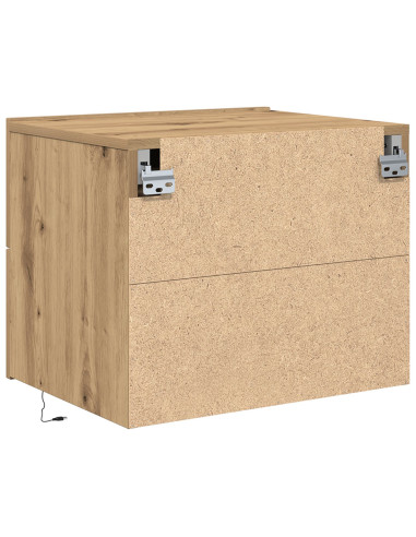 Armadio da Notte 2 pcs Rovere artigianale 50 x 39 x 41 cm