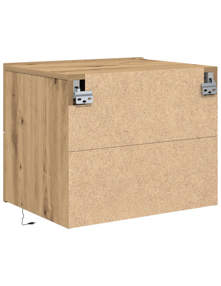 Armadio da Notte 2 pcs Rovere artigianale 50 x 39 x 41 cm