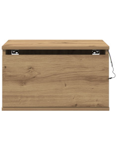 Mobiletto da comodino a parete con cassetto Rovere artigianale