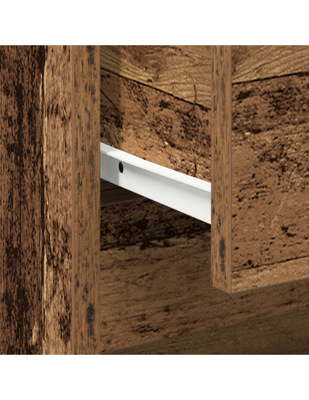 Comodino 2 pcs Legno Vecchio 45x34x44,5 cm Legno Ingegnerizzato