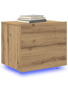 Armadio da Notte 2 pcs Rovere artigianale 50 x 39 x 41 cm 2